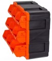 Organizer modułowy warsztatowy plastikowy 9 kuwet ścienny 32,4x38,2 cm