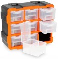 Modułowy organizer warsztatowy 9 pojemników ścienny 32,4x38,2 cm