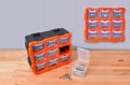Modułowy organizer warsztatowy 9 pojemników ścienny 32,4x38,2 cm