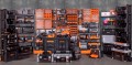 Modułowy organizer warsztatowy 18 szuflad ścienny 25x49 cm