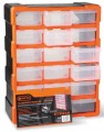 Organizer warsztatowy plastikowy 22 szuflady wiszący 47x38,5 cm