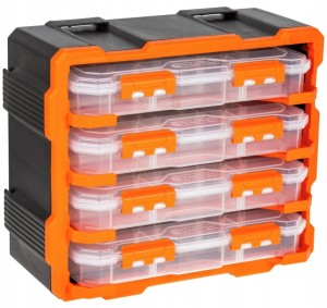 Organizer modułowy warsztatowy 4 pojemniki 32,4x38,2 cm