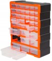 Organizer warsztatowy plastikowy 39 szuflad ścienny 48,5x38,5 cm