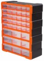 Organizer warsztatowy plastikowy 39 szuflad ścienny 48,5x38,5 cm