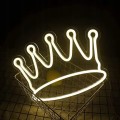 Neon LED korona napis dekoracyjny ścienny 35,5x1,6x27 cm