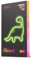 Neon LED dinozaur napis dekoracyjny ścienny zielony 23,5x24,5 cm
