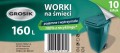Worki na śmieci 160l 10 sztuk supermocne uniwersalne czarne