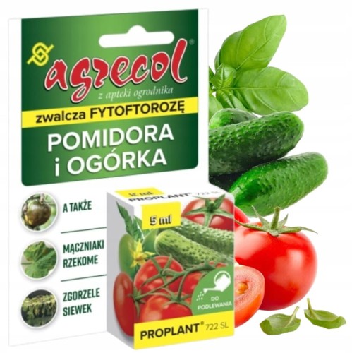 Środek zwalczający choroby grzybowe pomidora i ogórka 5 ml