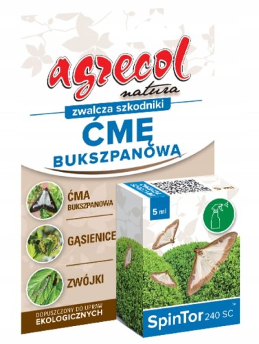 Środek zwalczający ćmę bukszpanową 5ml oprysk na stonke