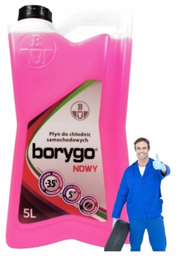 Płyn do chłodnic samochodowych różowy 5L