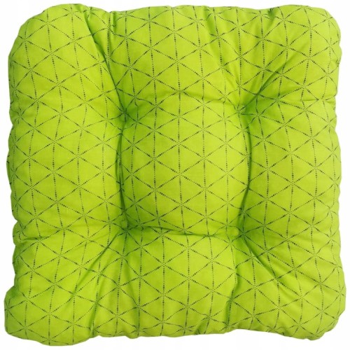 Poduszka ogrodowa zewnętrzna na krzesło zielona 42x42 cm