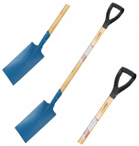 Szpadel prosty ogrodowy trzon drewniany 115 cm