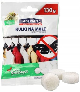 Kulki antymolowe o zapachu sosny 130 g odstraszacz na mole