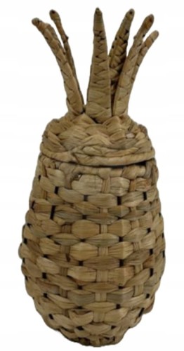 Ozdoba ananas 35 cm pleciona figurka dekoracyjna