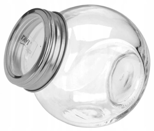 Pojemnik na przyprawy z zakrętką przyprawnik szklany 8x6 cm