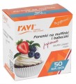 Foremki papierowe do muffinek i babeczek 50 sztuk białe