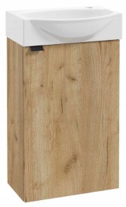 Szafka łazienkowa z umywalką 60x40 cm wisząca dąb craft Parma