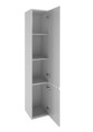 Słupek łazienkowy wiszący biały połysk 157x30 cm Modus