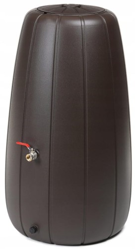 Zbiornik na deszczówkę beczka do ogrodu mokka 200 l z kranem