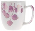 Kubek porcelanowy w kwiaty z uchem na herbatę 350 ml