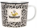Kubek porcelanowy z uchem ozdobny na herbatę 370 ml