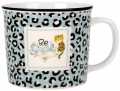 Kubek porcelanowy z uchem ozdobny na herbatę 370 ml
