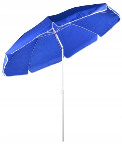 Parasol plażowy ogrodowy przeciwsłoneczny 180 cm niebieski