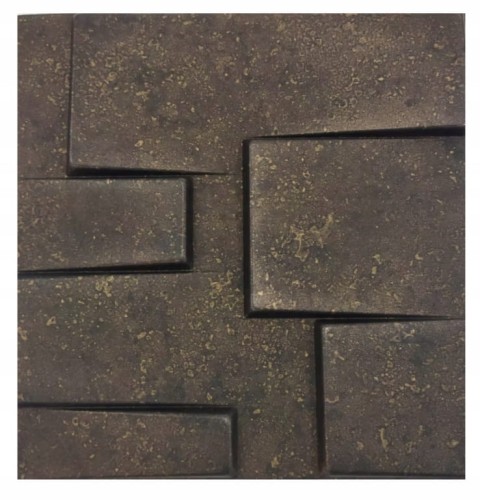 Panele ścienne dekoracyjne antracyt mur ceglany 50x50 cm opakowanie 8 sztuk