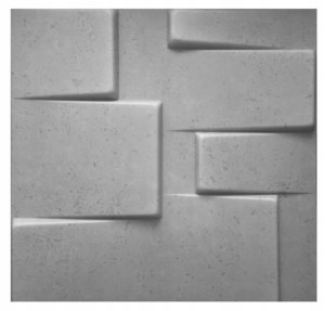 Panele ścienne dekoracyjne szary mur ceglany 50x50 cm opakowanie 8 sztuk 