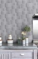 Panele ścienne dekoracyjne szary mur ceglany 50x50 cm opakowanie 8 sztuk