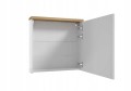 Zestaw szafka łazienkowa z umywalką 50x70+szafka z lustrem 50x60 dąb craft