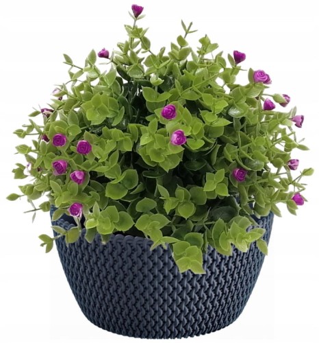 Doniczka okrągła misa plastikowa SPLOFY 23,6 cm antracyt