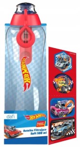 Butelka filtrująca Dafi 0,5L SOFT Hot Wheels + gratis naklejki 1 wkład
