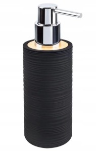 Dozownik łazienkowy do mydła w płynie 300 ml czarny elegancki