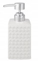 Dozownik łazienkowy do mydła w płynie 300 ml biały chrom