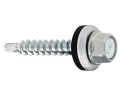 Wkręt farmerski montażowy fasadowy samowiercący 4,8x35 mm 100 sztuk chrom