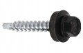 Wkręt farmerski montażowy elewacyjny samowiercący 4,8x35 mm 100 sztuk szary