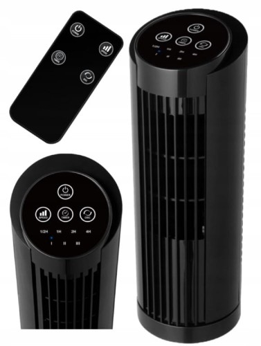 Wentylator kolumnowy podłogowy z pilotem w zestawie oscylacja 20W
