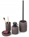 Kubek na szczoteczki i pastę łazienkowy fioletowy 350 ml