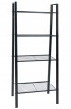 Regał metalowy czarny 148x61,8x34,5 cm 4 półki stal malowana