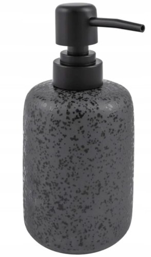 Dozownik łazienkowy do mydła w płynie 350 ml szary kamionka