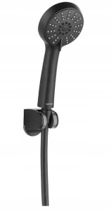 Zestaw prysznicowy natryskowy 225x90 mm 3-Funkcyjny czarny Cento