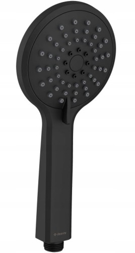 Słuchawka prysznicowa natryskowa 3 funkcyjna czarny mat hydromasaż Jasmin