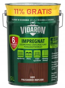 Vidaron impregnat powłokotwórczy 5L palisander indyjski ochronno-dekoracyjny