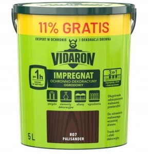 Vidaron impregnat ochronno-dekoracyjny 5L ogrodowy palisander 
