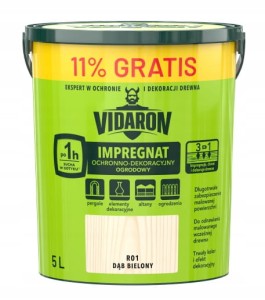 Vidaron impregnat ochronno-dekoracyjny 5L ogrodowy dąb bielony