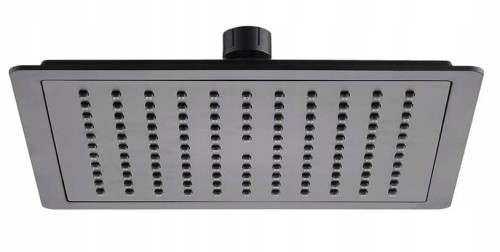 Deszczownica górna czasza prysznicowa 22x22 cm czarna kwadratowa