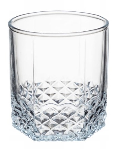 Szklanka do drinków 330ml przezroczysta zdobiona