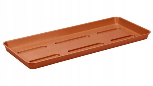 Podstawka pod doniczkę balkonową prostokątna 40x14,5 cm terakota