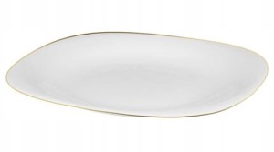 Talerz deserowy płaski kwadratowy 21,5 cm biały
